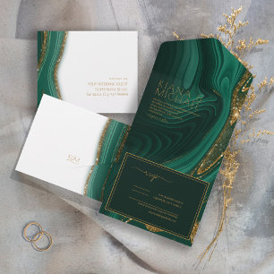 Abstrato Glitter Strata Wedding Green ID903