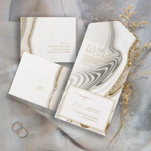 Abstrato Glitter Strata Wedding ID903