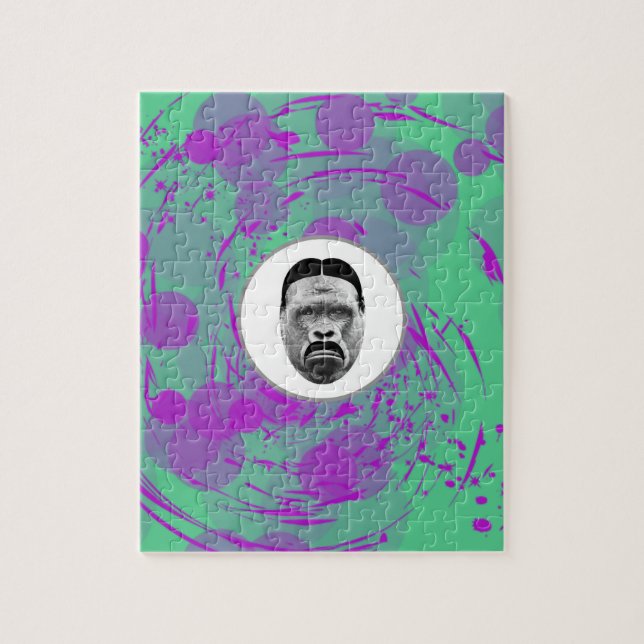 Abstrato Gorilla Photo Quebra-cabeça (Vertical)