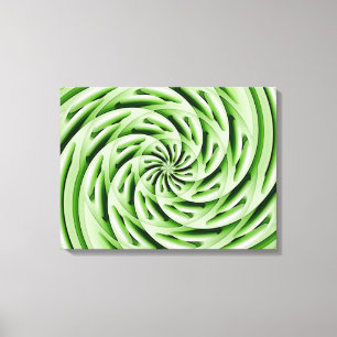 Abstrato Green Egs Canvas Wrap
