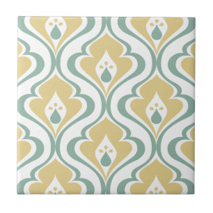 Abstrato Green Mustard Vintage Decorative DIY