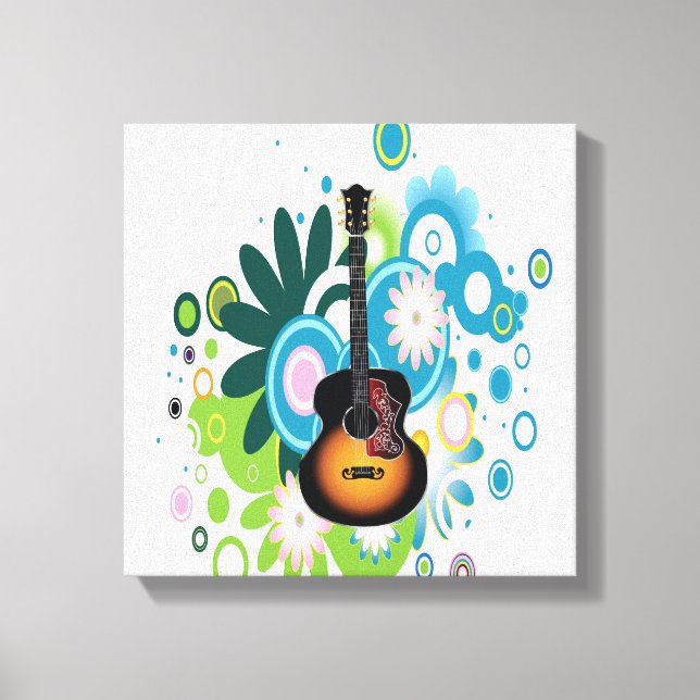 Abstrato Guitar Canvas (Frente)