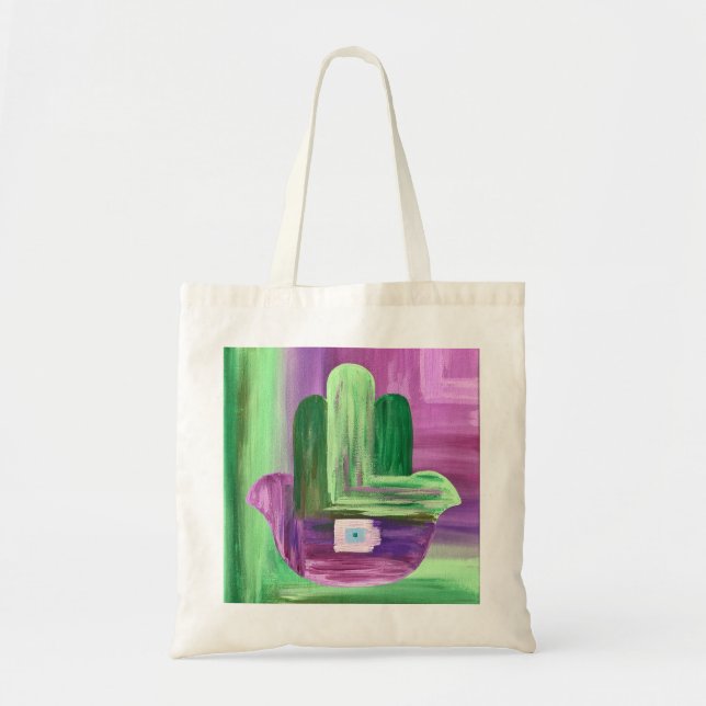 Abstrato Hamsa Bolsa (Frente)