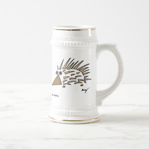 Abstrato Hedgehog Caneca de cerveja