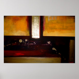 Abstrato horizontal retângulo Arte Poster