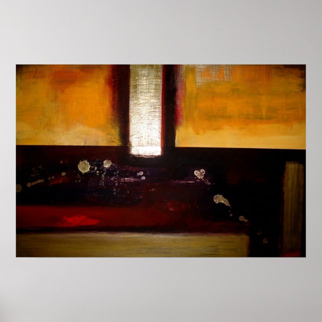 Abstrato horizontal retângulo Arte Poster (Frente)