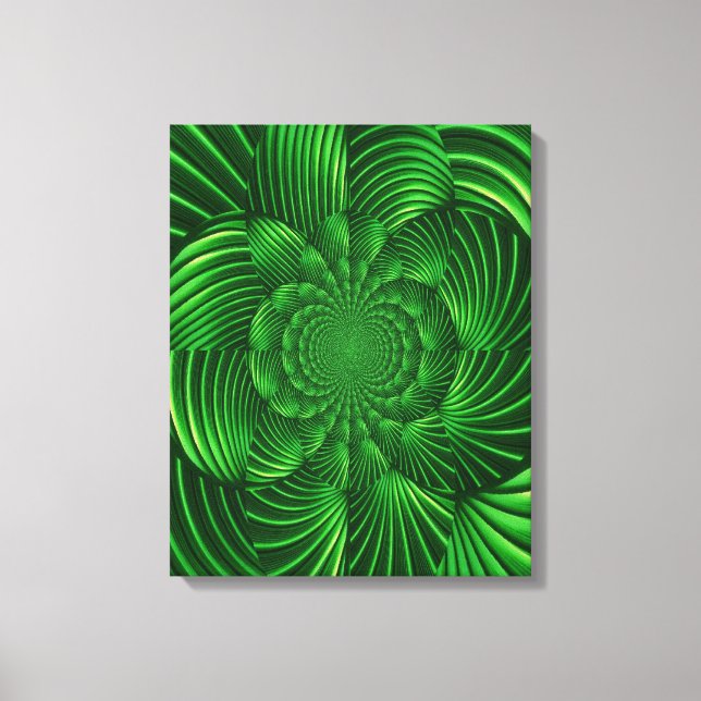 Abstrato Hypnotic Palm Canvas (Frente)