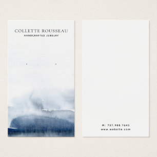 Abstrato Indigo Watercolor Wash