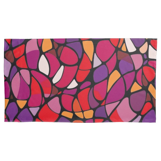 Abstrato King Pair Pillowcase (Frente-Esquerda)