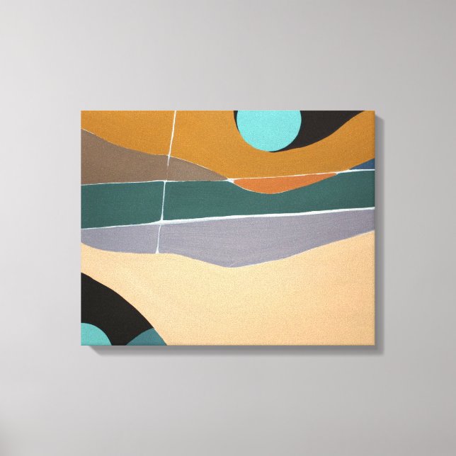 Abstrato Landscape Oil Painting Canvas (Frente)