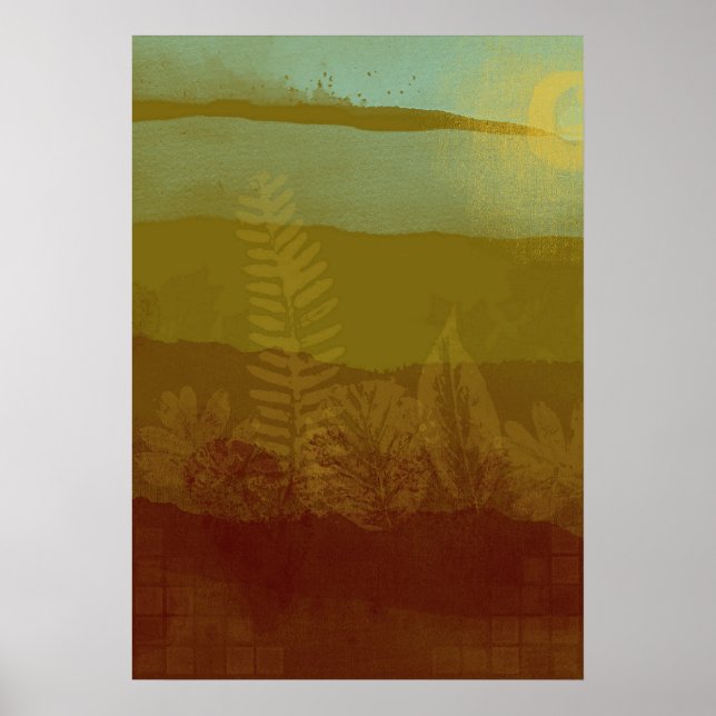 Abstrato Landscape Poster (Frente)