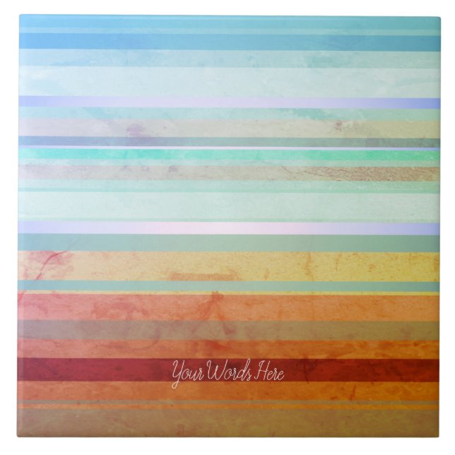 Abstrato Landscape Stripes e suas palavras (Frente)