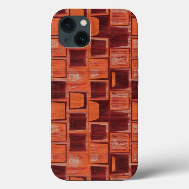 abstrato laranja e vermelho (Verso)