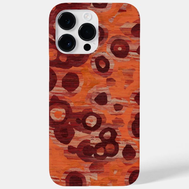 abstrato laranja e vermelho (Verso)