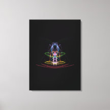Abstrato Light Trails Stretch Canvas Esticadas