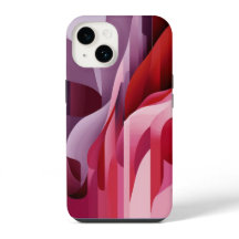 Abstrato Lilac - Cores Rosa Vermelhas Elegantes