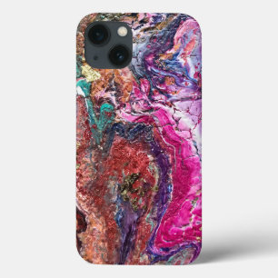 Abstrato mágica flores cor-de-rosa-laranja azul