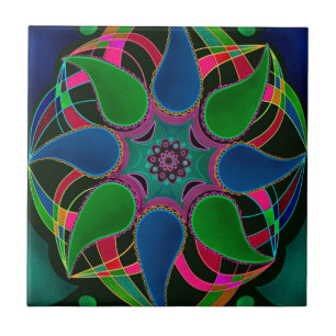 Abstrato mandala leste asiático redondo preto orna