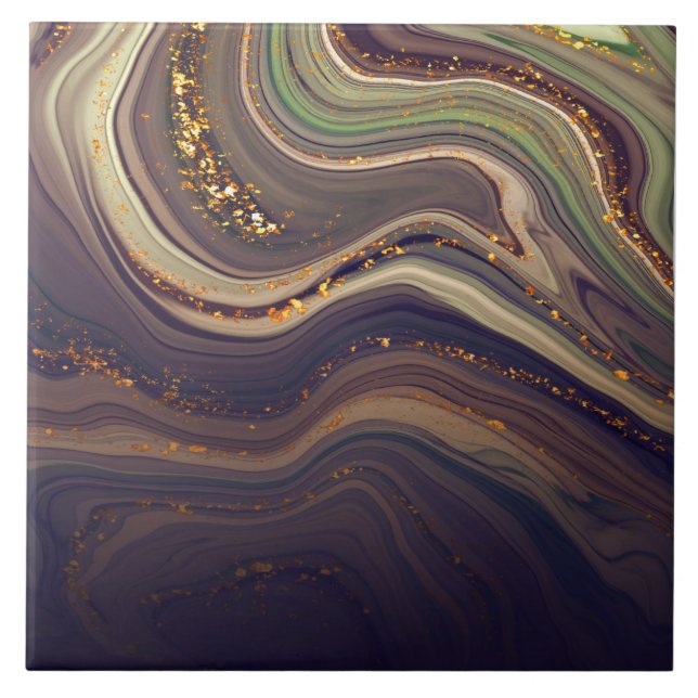 Abstrato Marble e Glitter (Frente)