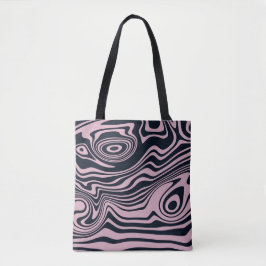 Abstrato Marble Waves Trabalho de arte | Bolsa Tot
