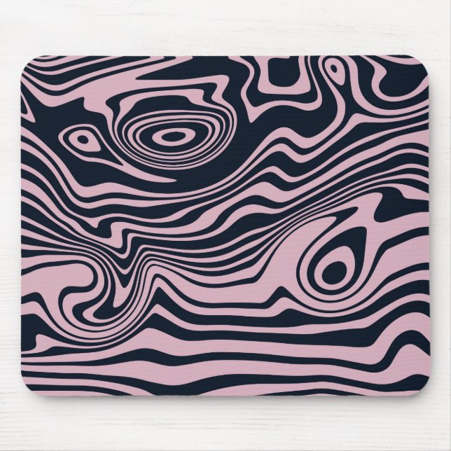 Abstrato Marble Waves Trabalho de arte | Mousepad (Frente)