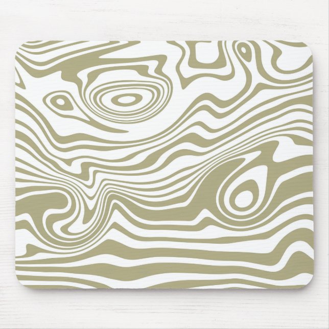 Abstrato Marble Waves Trabalho de arte | Mousepad (Frente)