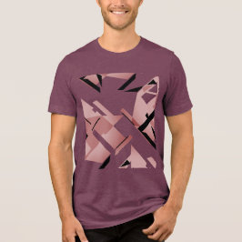 Abstrato MCM inspirado no Burgundy Pink Black Shap