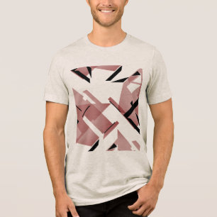 Abstrato MCM inspirado no Burgundy Pink Black Shap
