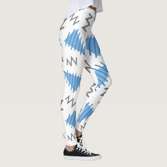 Abstrato Memphis Leggings (Direita)