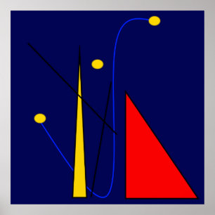 Abstrato Miro - Poster inspirado