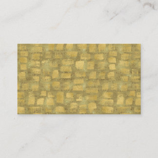 Abstrato Modern Art Cartões de visitas Dourada Bur