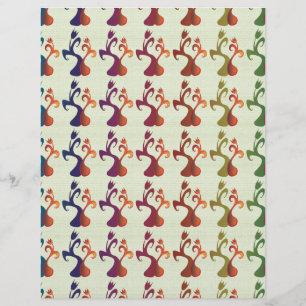 Abstrato Modern Multicolor Tulip Floral design