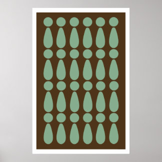 Abstrato Modern Retro Art poster