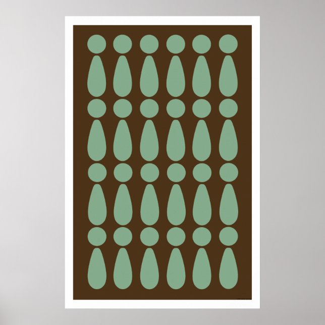 Abstrato Modern Retro Art poster (Frente)