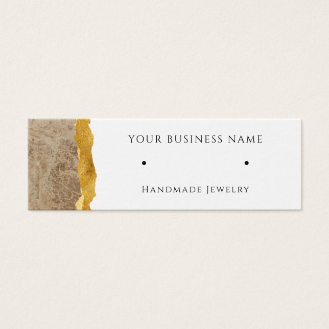 Abstrato Modern Stud Earring Display Cards (Frente)