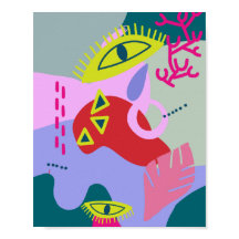 Abstrato moderna, moderna, colorida arte impressão