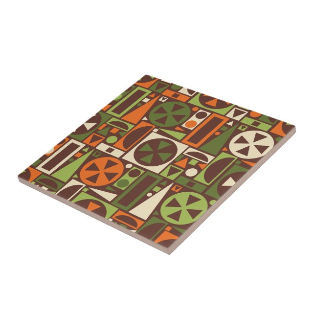 Abstrato moderno do meio século retro geométrico (Lateral)