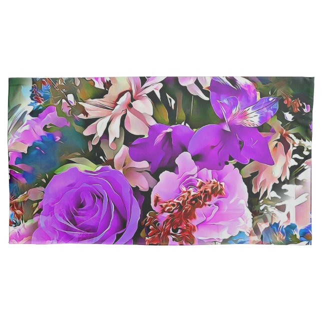 Abstrato moderno floresce arte floral (Frente-Esquerda)