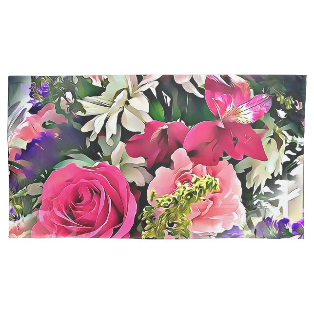 Abstrato moderno floresce arte floral (Frente-Esquerda)