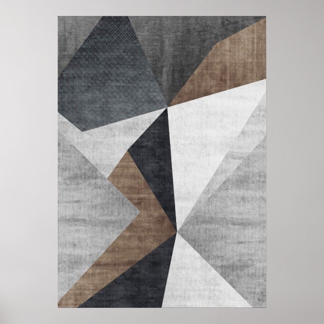 Abstrato moderno - Geométrico Wall Art Poster (Frente)