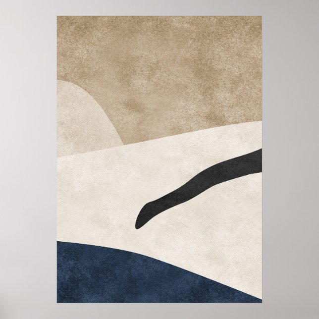 Abstrato moderno - Geométrico Wall Art Poster (Frente)