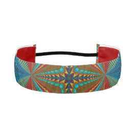 Abstrato Moderno Sudoeste Aztec Vermelho Teal Marr