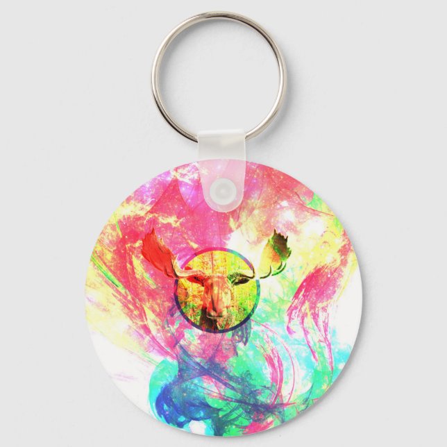 Abstrato Moose Chaveiro (Frente)