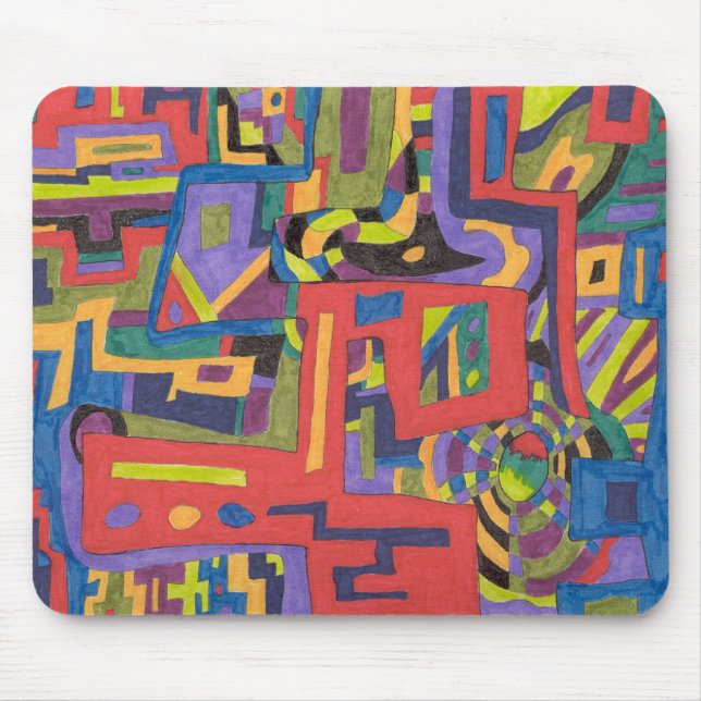 abstrato Mousepad "Na Rede" (Frente)