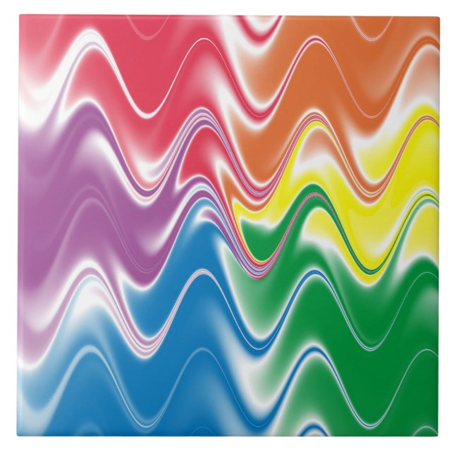 Abstrato Multicolor Ondulado (Frente)