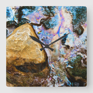 abstrato natureza - água - relógio de parede