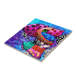 Abstrato Náutico Trio Colorida de Peixes Whimsical