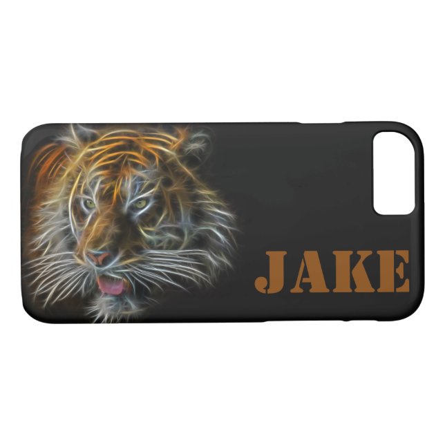 Abstrato Neon Tigerhead Case-Mate capas de iphone (Verso (Horizontal))