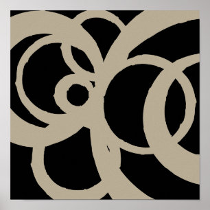 Abstrato nos círculos Design do tom na Impressão