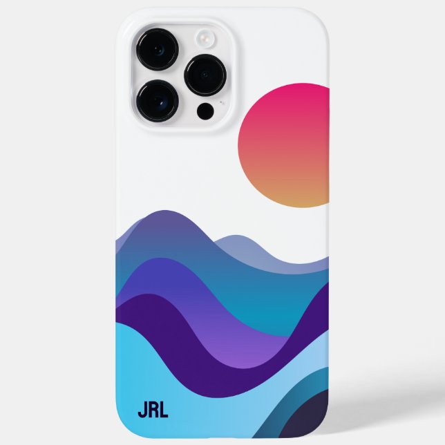 Abstrato Oceano Personalizado Ondas Sun Mínimo Bra (Verso)